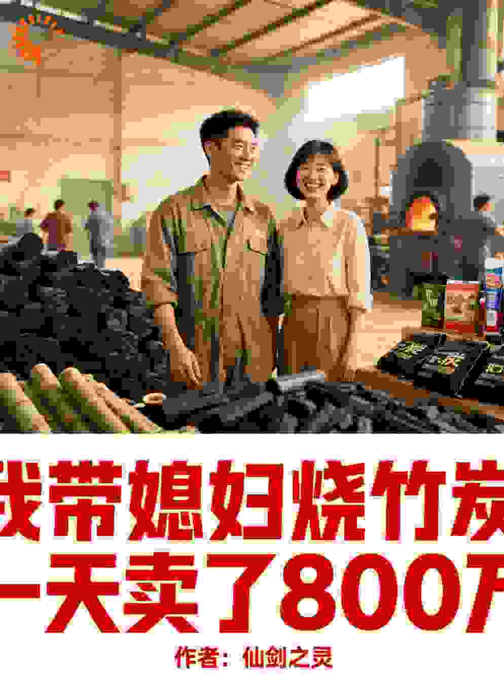 我带媳妇烧竹炭，一天卖了800万